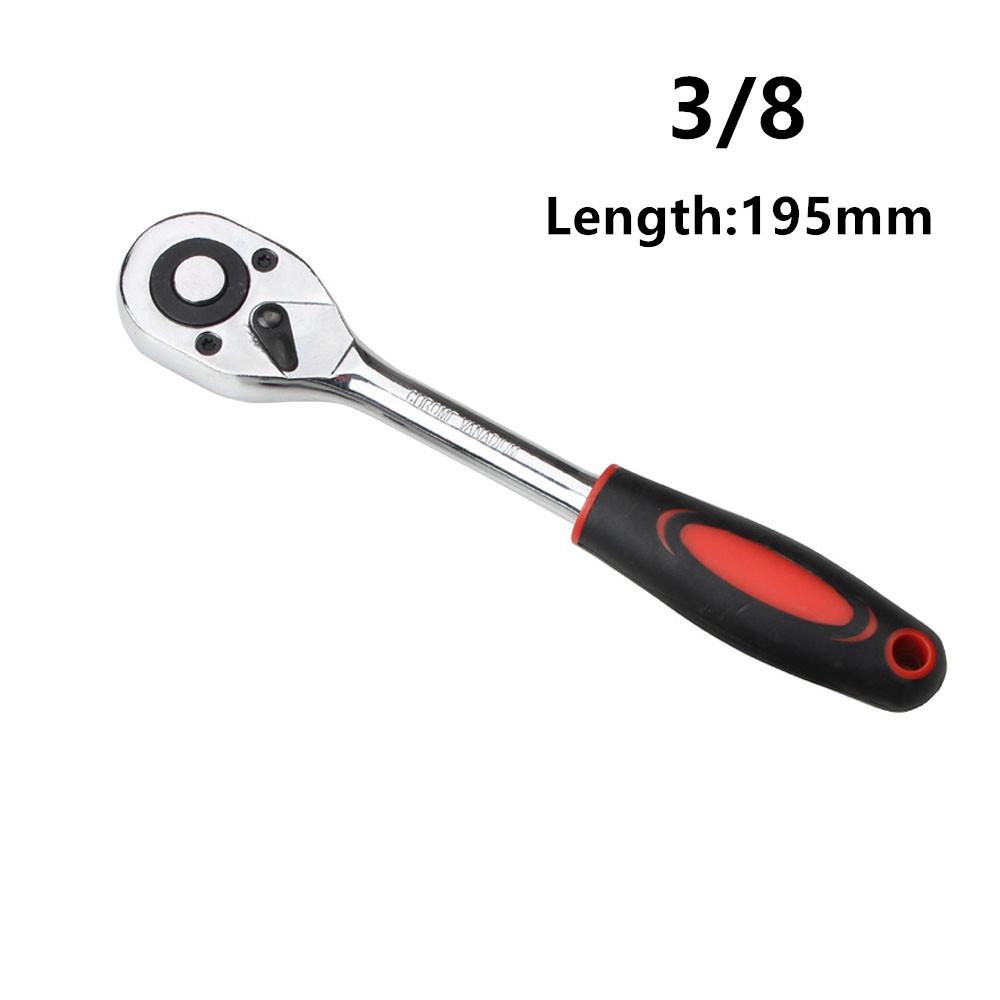 ALLSOME Ratchet Wrench High Torque A Type Wrench for Socket 24 Teeth Cr-v Quick Release Repair Tools