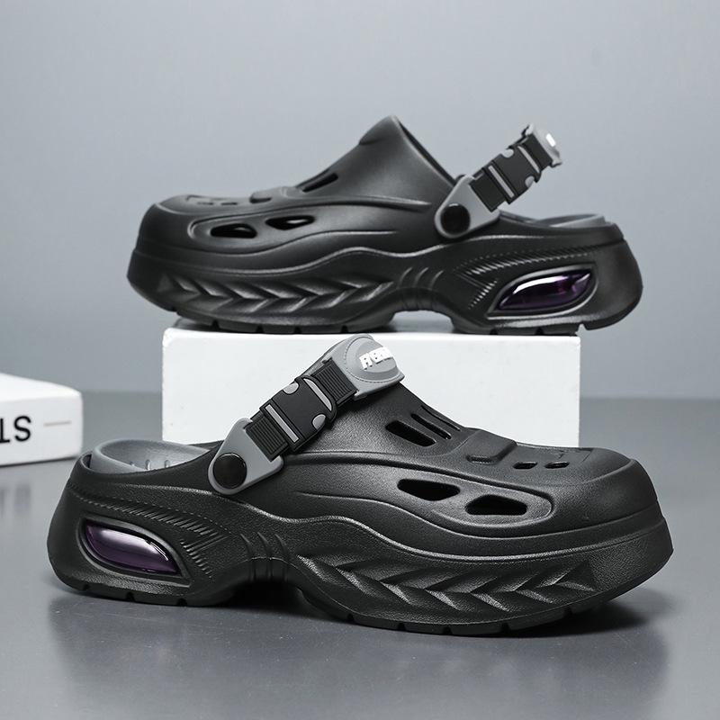 Herren EVA Sommer-Schlupf-Sandalen: Dicke Sohle, für drinnen und den Strand geeignet