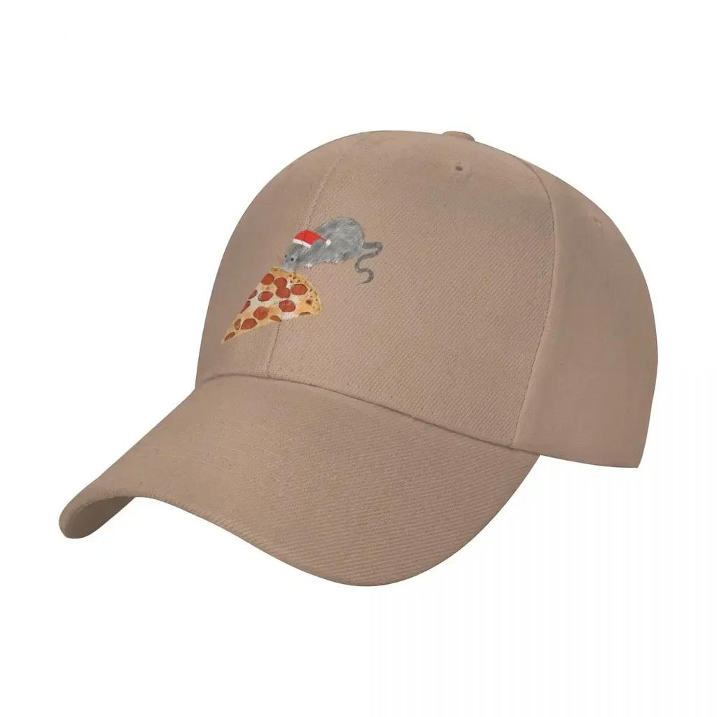A Very NYC Christmas Pizza Rat Baseball Cap Anime Hat Christmas Hat western Hat Baseball Cap Womens Beach Unisexs