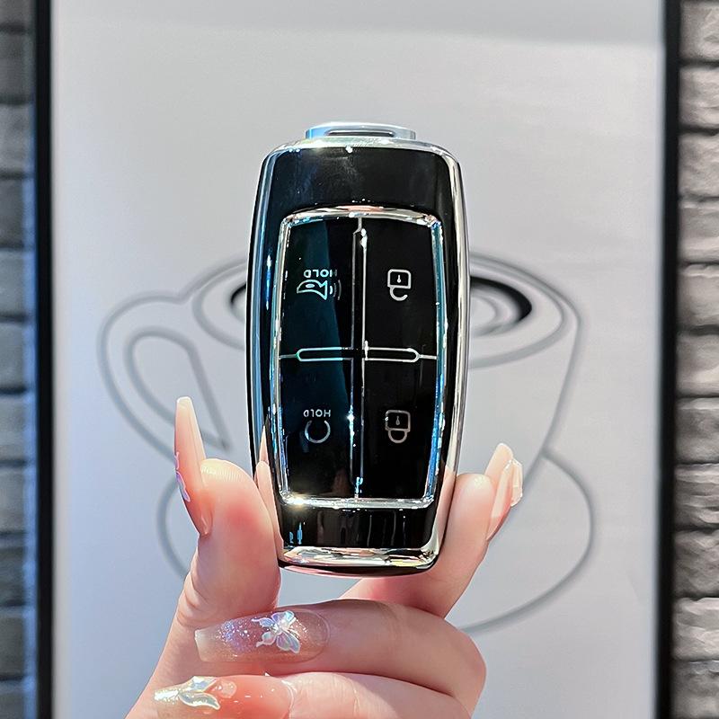 TPU Autoschlüsselhülle Schutzhülle Fob für Hyundai Genesis G80 G70 Gv70 Gv80 Gv90 Zubehör gray