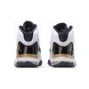 Air Jordan Max Aura para Escuela Primaria 'Golden Knights' (Unisexo) Zapatillas de Baloncesto Blancas / Negras / Doradas Metálicas para Niños CQ9544 100