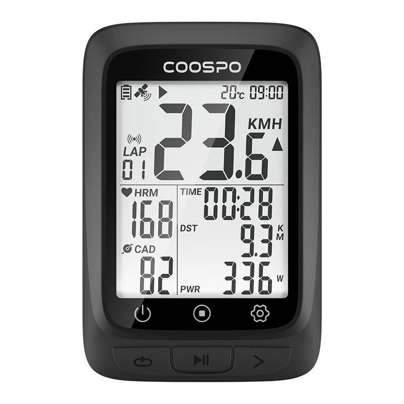 COOSPO BC107/BC26 Bike Computer GPS Wireless Bicycle Cycling Odometer Speedometer 2.4"FSTN Bluetooth5.0 ANT+ Waterproof GPS BDS