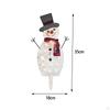 Christmas Snowman Light Lamp Ornament for Holiday Party Lawn Decoration