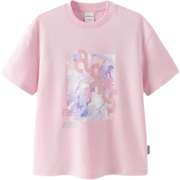 Asics Japanese Trendy T Shirt Pink Teenagers 333241173026-0620 110