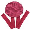 New Arrivals Custom Logo Elastic Long Ties Single Layer Bonnets and Satin Wraps