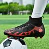 Cross-border Football Shoes High-top 2024 Autumn Long and Short Nail Sneakers Foreign Trade Large Size 46 Boys Adult Sports Shoes