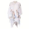 Shawls Summer Beach Sexy Women Fashion Print Chiffon Smock Bikini Cover Up Loose Blouse Sunscreen Comfortable Poncho Hot