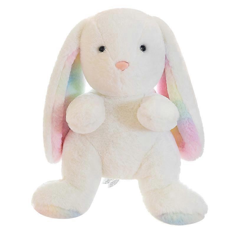 Rainbow Dyed Rabbit Plush Doll, Lop-eared Rabbit Doll, Baby Rabbit Doll, Newborn Pillow Girl Plush Toy, Children's Gift, Birthday and Christmas Gift