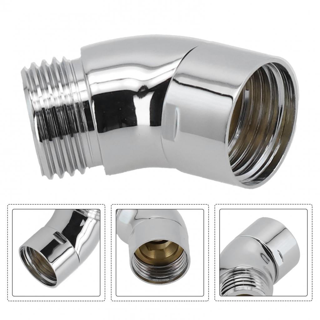 Top Spray Elbow Shower Head Elbow Wall-mounted Chrome