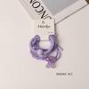 2025 Spring/Summer Crystal Candy Color Floral Spiral Hair Ties - Elegant, Sweet Telephone Cord Hair Accessories for Women