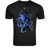 Blauer Oktopus Meeresbewohner T-Shirt - Ozean Meerestier Grafik