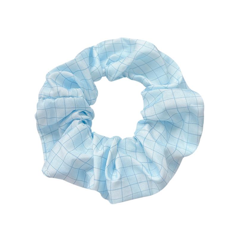 Fabric plaid large intestine hair band female sweet small fresh tied hair rubber band girl heart personalized headdress