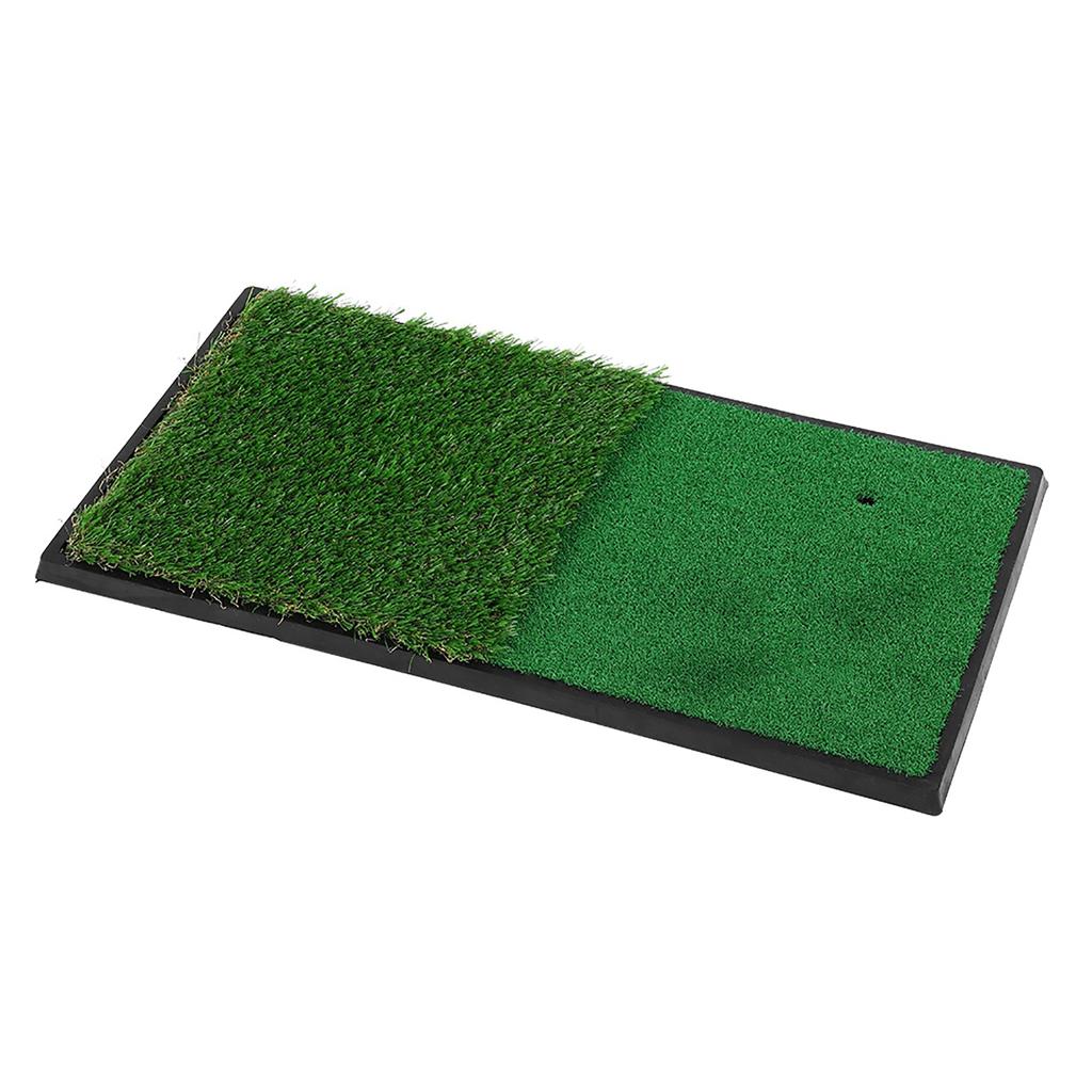 Golf Double Swing Pad Rubber Sole Golf Practice Mats Golf Hitting Mats Simulation Lawn