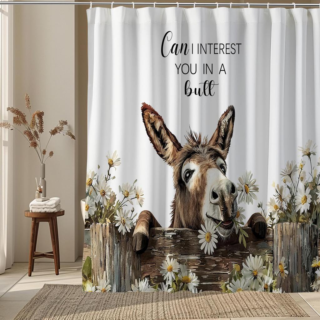 Funny Japanese Cat Sunset Shower Curtain, Vintage Anime Ocean Wave Kitten Decor, Artistic Waterproof Washable