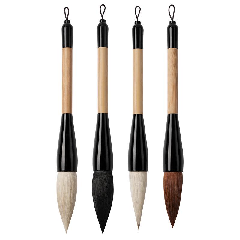 Large Calligraphy Brush for Spring Festival Couplets - Mixed Bristles (Sheep, Wolf, Bear Hair) for Big Characters & Chinese Painting