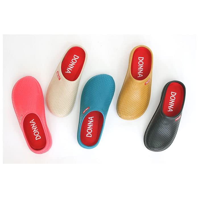 Murataya Sangyo Dana Soft Slip-On Sandals, Red, Size 23.5cm