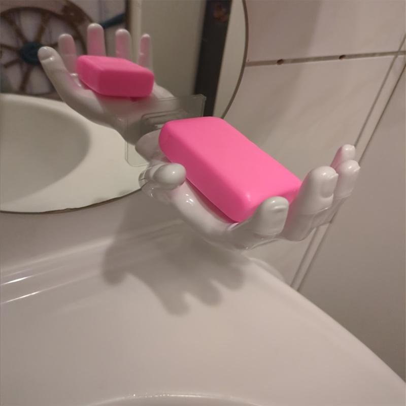 1pc Hand shape , Traceless Punch-free Wall Hook, Durable Hook for Keys, Hats, Towels, Toiletry, Self-Adhesive Household