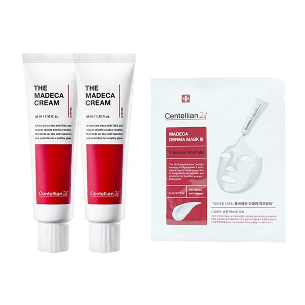 CENTELLIAN24 The Madeca Cream 50ml x 2 + Derma Mask 3 Intensive Formula x 1