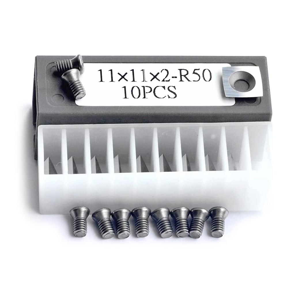 11mm Square Carbide Steel Cutter Inserts Knives for Woodworking Planer Insert Cutter Perfect for General Purpose