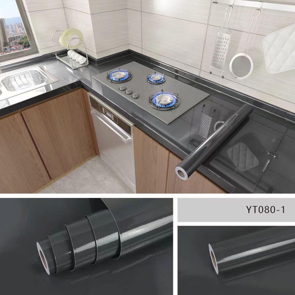 Waterproof and moisture-proof wallpaper countertop self-adhesive oil proof film stove cabinet ceramic tile marble sticker