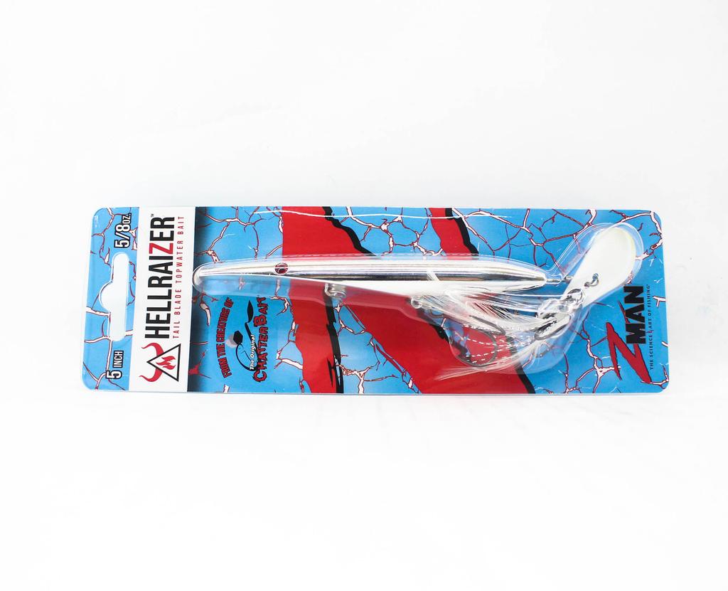 Zman Hell Raizer Tail Blade 5 Inch Sinking Lure Chrome (3482)