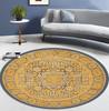 Round Carpet Nordic Bedroom Bedside Carpet Floor Mat Ethnic Style