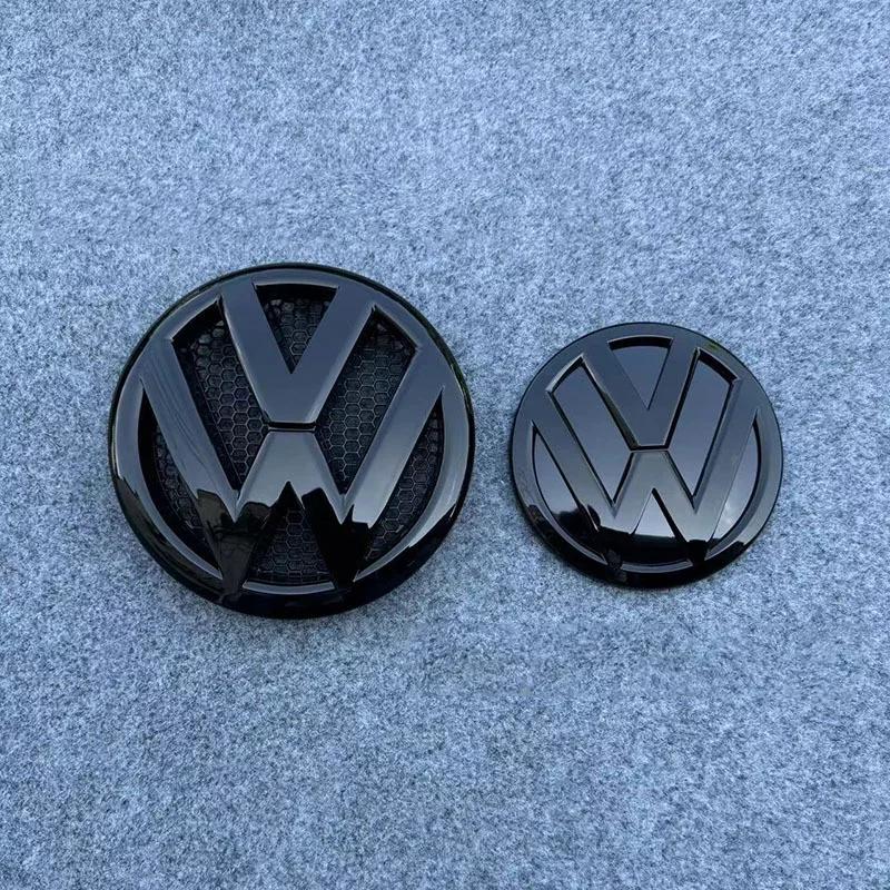 VW GTI GOLF 2026 Heiß für VW VOLKSWAGEN Volkswagen Multivan T5 2011-2015 3D Front Heck Auto Emblem Abzeichen Set, ABS Auto Logo Ersatz