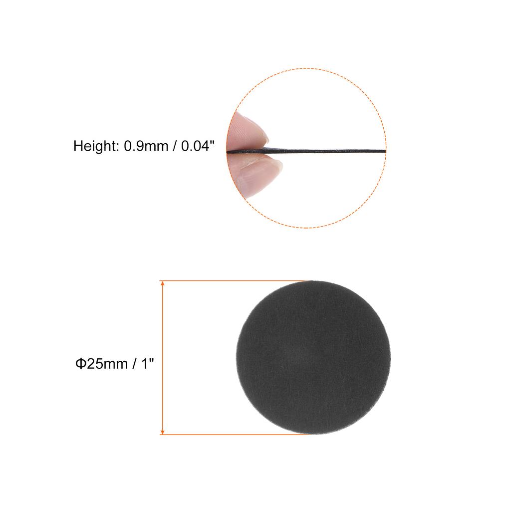 30-240pcs 12-100mm Round Adhesive Felt Circles Pre Cut Felt Craft Stickers Non-Woven Mini Felt Fabric Circles for DIY Sewing