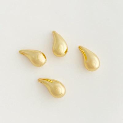 18k Gold-Plated Copper Waterdrop Pendant - Rupert's Tear Charm: High Color Retention, Fashionable DIY Jewelry Accessory.