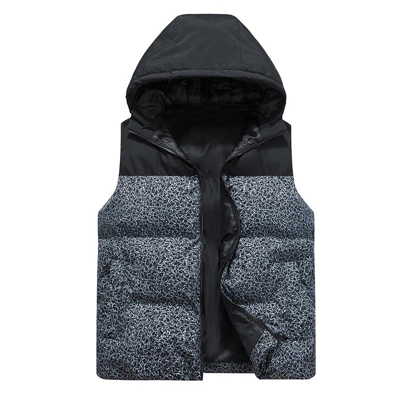 Quality Vest Men's Vest Fat Guy Loose Vest Outdoor Casual Feather Rong Cotton Vest Tide JOOM