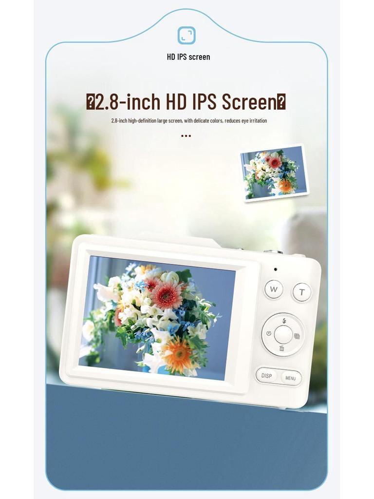 Retro 4K HD Portable CCD Camera for Students & Travel