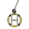 HERMES  H057087FL  Necklace yellow/Ivory leather/Buffalo Horn Women