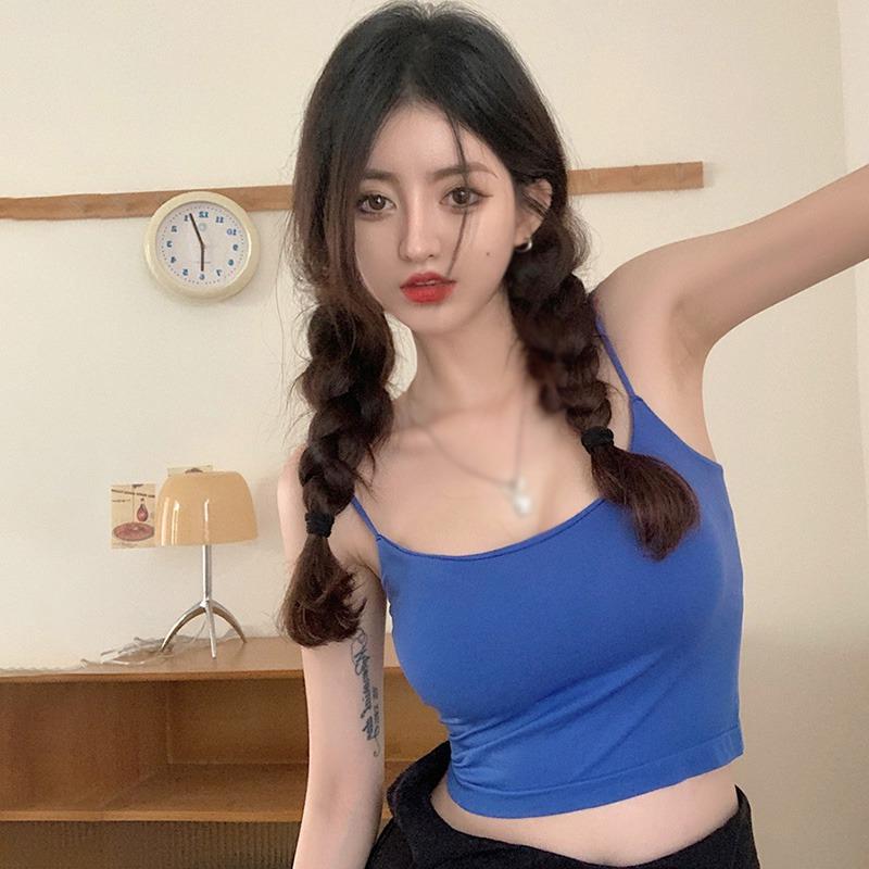 

Женская майка с подкладкой, укороченный жилет, камзол для девочек, красивый топ сзади One Size