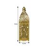 Home Ornament Iron Art Moroccan Night Light Hollow Battery Powered Masjid Lantern Vintage Eid Lamp Mosque