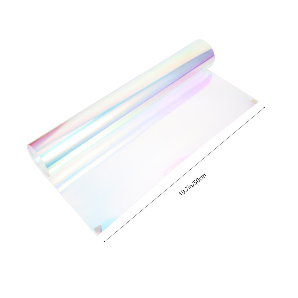 Film in Tessuto PVC Colorato Iridescente per Artigianato Fai-da-te Cucito Materiali per Costumi Borse Custodie per Telefono Portachiavi Olografico