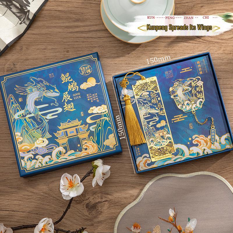 Koi Bookmark Gift Box: Custom Brass Metal Chinese Style for Graduation