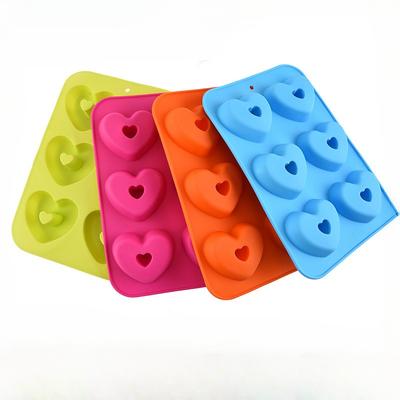 1 Stück Antihaft-Silikon Kuchenform in Herzform Backform zum Backen