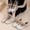 Mary Jane flache Einzelschuhe Damen neu Frühling, Sommer und Herbst 2025 Koreanische Version runde Spitze Einspangenverschluss flache Sohle Doudou Schuhe Damen