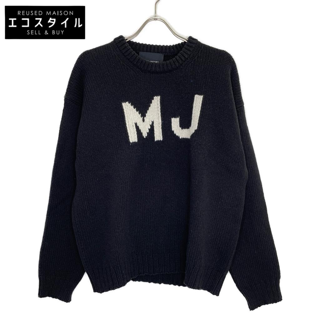 MARC JACOBS Black MJ Logo Crew Neck Sweatshirt tops M blackUsed