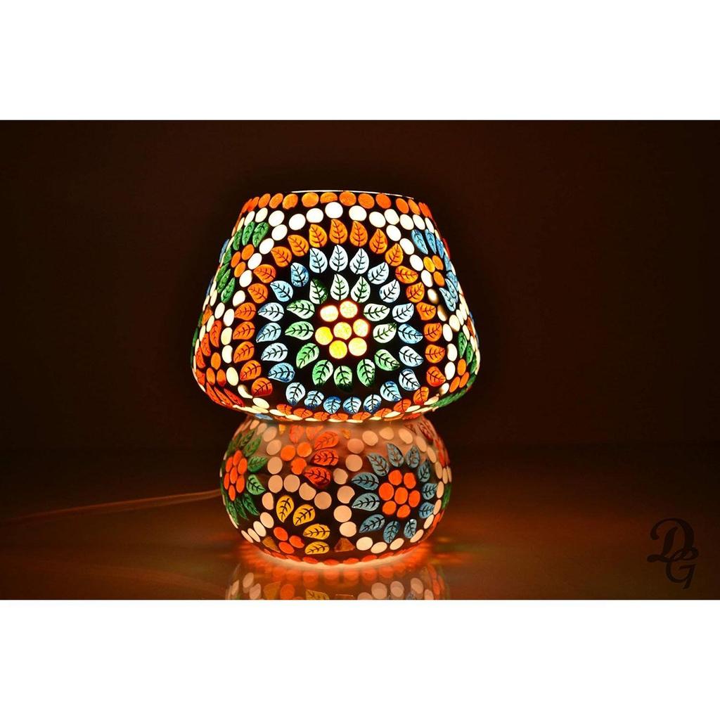 Glas Tischleuchte, Mehrfarbig, 1er-Pack