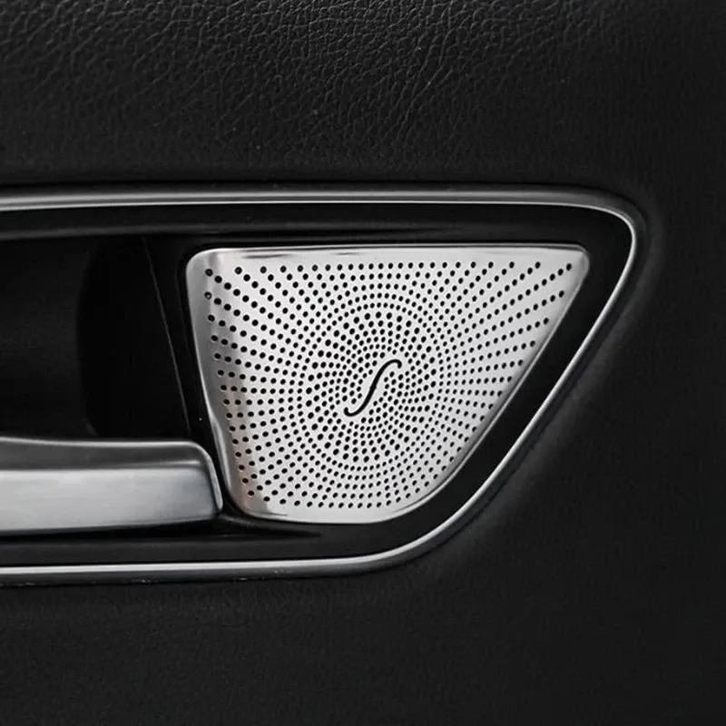 Für Mercedes-Benz A CLA GLA Klasse W176 X156 C117 Autotürlautsprecher aus Stahl, Stereo-Dekorationsabdeckung, Lautsprecherverkleidung