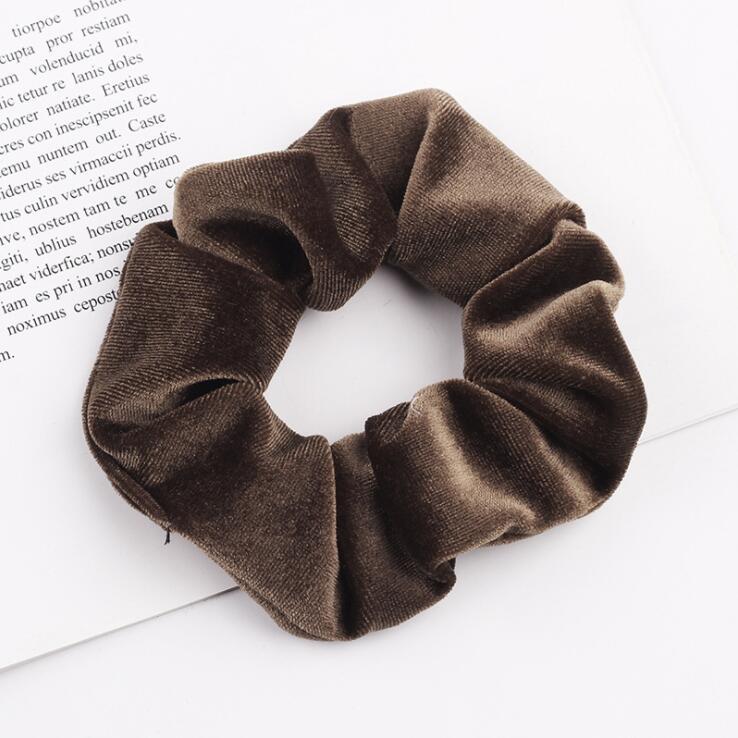 Elegant Velvet Hair Ring Scrunchie Women Girls Elastic Hair Rubber Bands Gum Accessories Tie Hair Rope Ponytail Holder Headdress