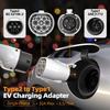 Feyree EV Charger Adapter Type2 to Type1 Car Charging Socket AC Charger Adapter 32A 1Phase 3.5KW 7KW Max for Electric Car