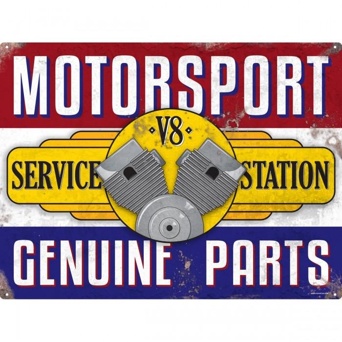 Targa in metallo della stazione di servizio Grindstore