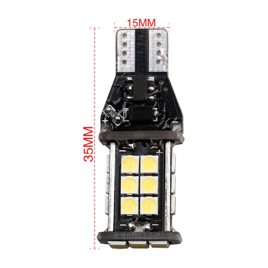 

Пара светодиодных ламп T15 921 912 T15 3030 24SMD 12В-24В для фонарей заднего хода автомобиля