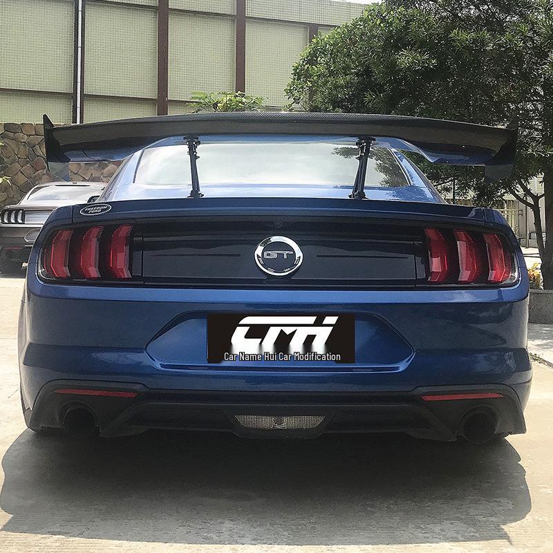 Fits Ford Mustang (2015-2022) GT3 Carbon Fiber Rear Wing Trunk Lid Spoiler