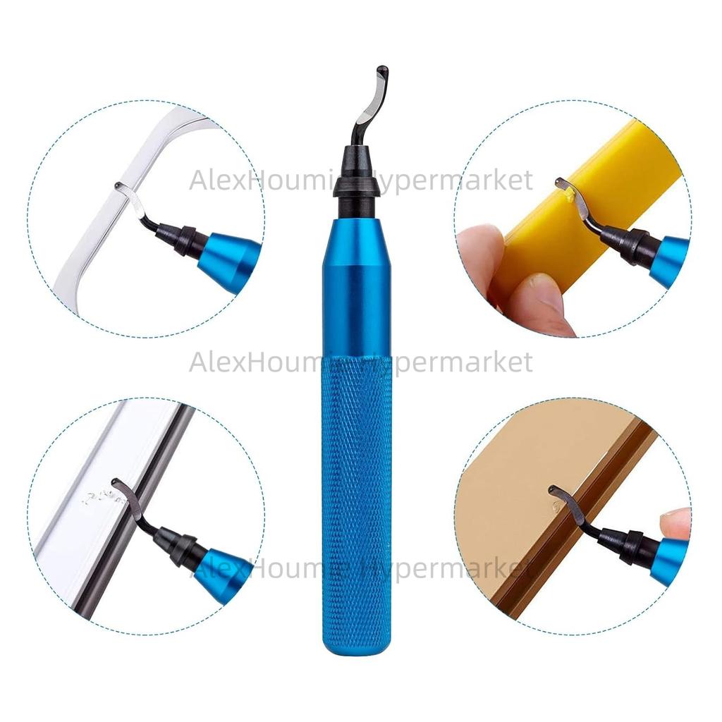 Deburring Tool with 10 High Speed Steel BS1010 Blades Precision Edge Burr Removal on 3D Printing Plastics Resin Art Metal Work