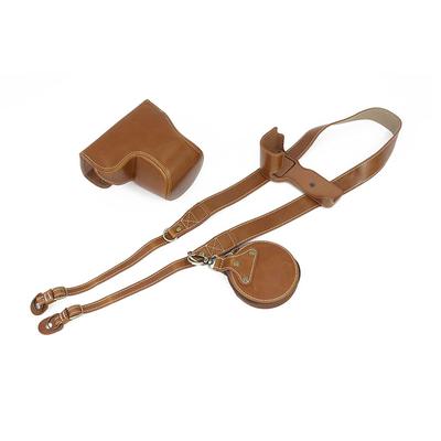 SIUTATDSH Camera Case, PU Leather, for Sony ZV-E10/ZV-E10L, with Liner Case and Camera Holder, Shockproof, Shockproof, and Portable (Brown)