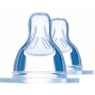 Tettarella anatomica in silicone - Flusso rapido 3 - Confezione da 2