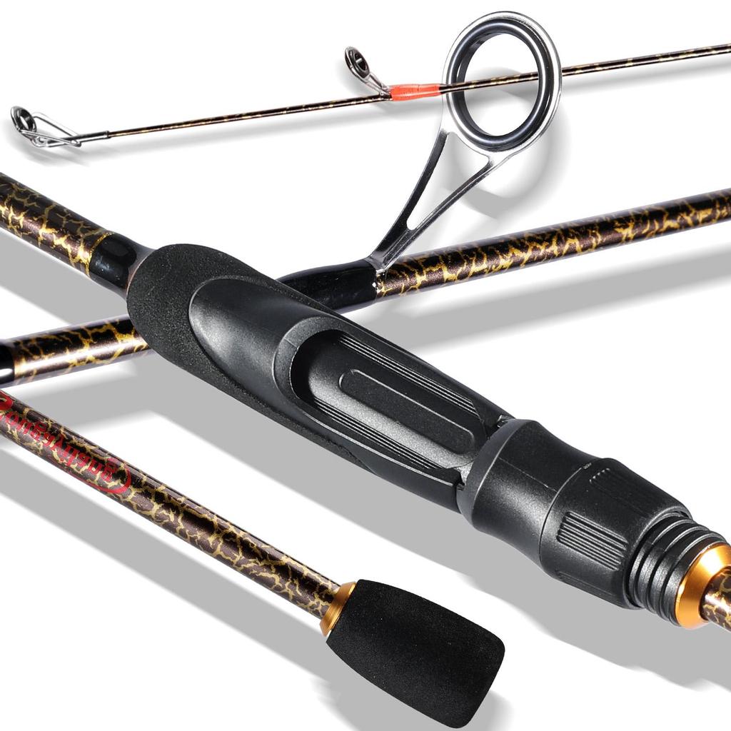 SOUGAYILANG Wędki 5 sekcji Wędka na przynętę 1,8-2,4 M Wędka spinningowa z włókna węglowego Wędka na pstrąga basowego